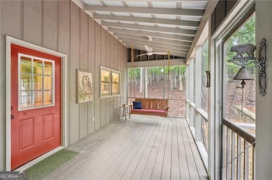 Screened front porch