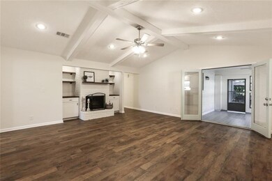 Cathedral Ceilings in Living Room-double doors ent