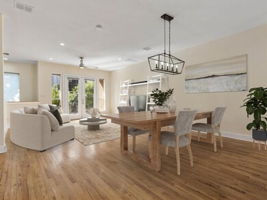 Virtual Staging viewing from the kitchen into the 