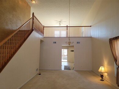 View from front door, living/dining room and loft