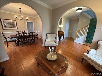 Hall foyer, Living Room and dining room