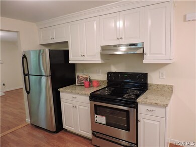 Custom trim above cabinets.