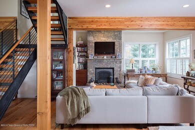 Great Room with Montana Moss Fireplace