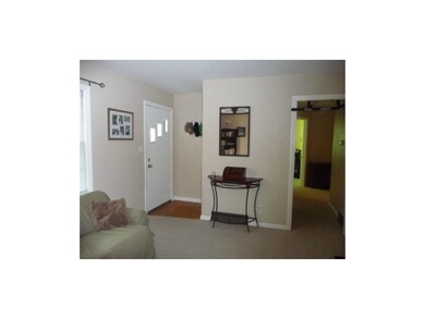 Hardwood entry keeps you from stepping directly on