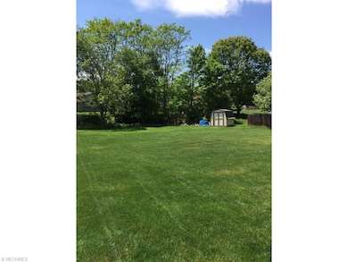 Large backyard with shed