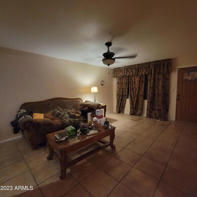 living room in front of home