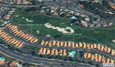Aerial view showing location on the golf course