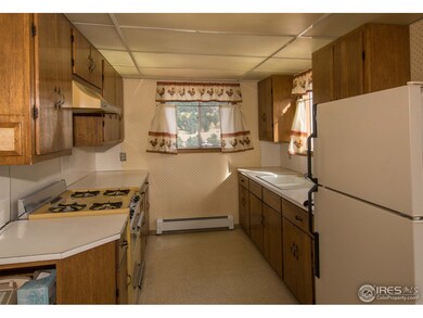 Kitchen with gas stove