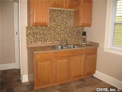 Kitchen New Oak cabinent , backsplash , sink and c