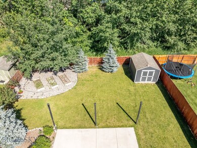 Private backyard backs to trail system