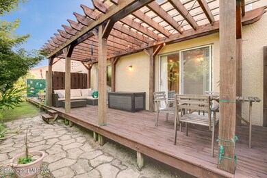 Peaceful back patio