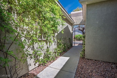 Gated courtyard entry