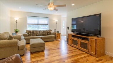 Beautiful hardwoods brighten the...