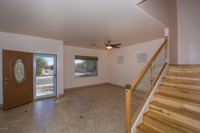 Entryway and living room