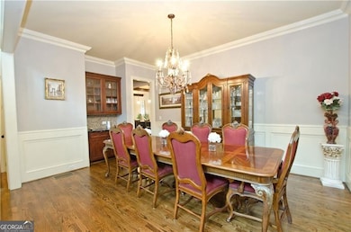 Oversized Dining Room with Butler pantry.