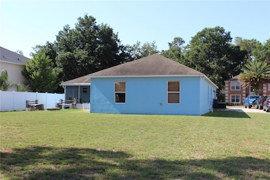 Back yard toward rear of house