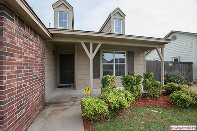 Enter home from your large covered front porch