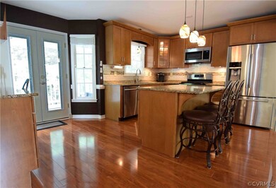 Over the top remodeled kitchen features all new ca