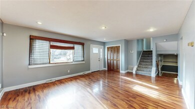 Spare room featuring light hardwood / wood-style flooring