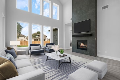 Open Concept Family Room - Virtually Staged