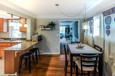 Charming eat-in area off of the kitchen...beautifu