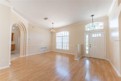 Foyer and dining area.