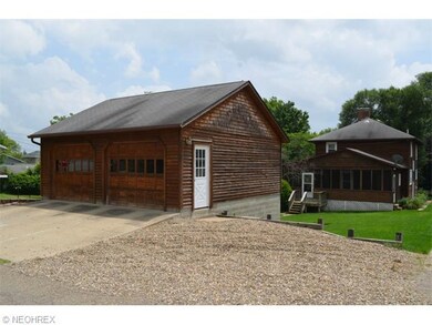 This two car garage on the back of the property is