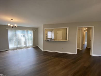 Living room and dining area