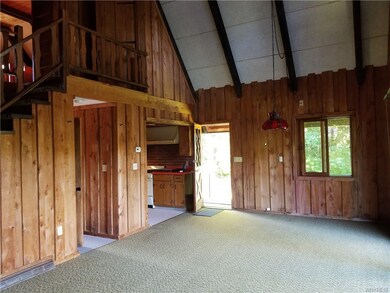 Perfect hemlock interior adds to the rustic feel o