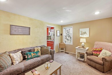 Living room looking towards kitchen.