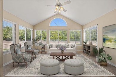 This stunning sunroom has endless possibilities.