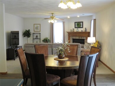 Dining Area with Luxury Vinyl Plank flooring
