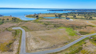 Drone / aerial view of a large body of water