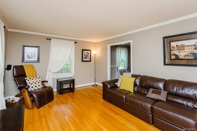 Large living room with hardwood floors!