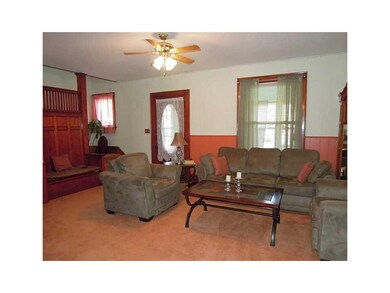 Living Room. With built in oak bench seating