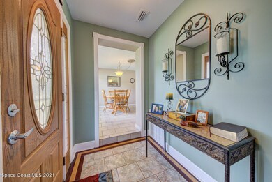 foyer with tile floor