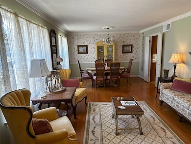 Formal Living Room and Dining Room with Hardwood F