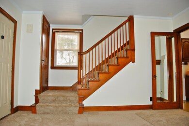Stairwell; oversized peephole frt door