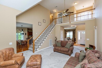 Front staircase to upstairs 2  bedrooms and walk in attic storage