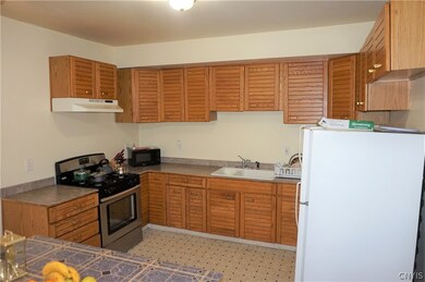 The kitchen has lots of counter top space as well