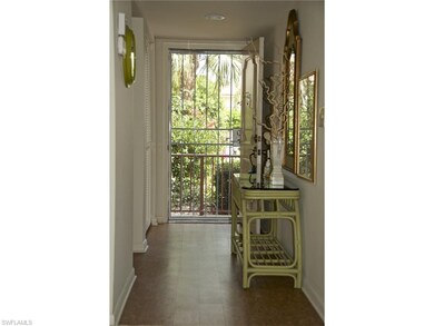 Entry way with cork flooring.