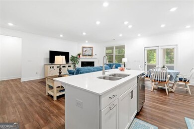 Kitchen Island with Breakfast Bar