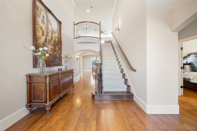 Elegant entrance with large office and guest bedro