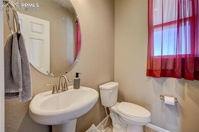 Bathroom with toilet and sink