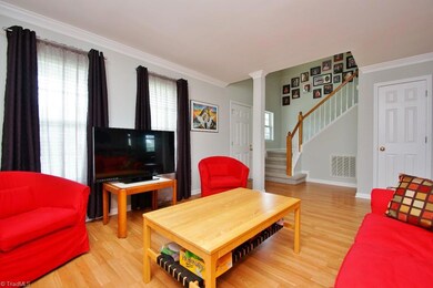 Living room and foyer.