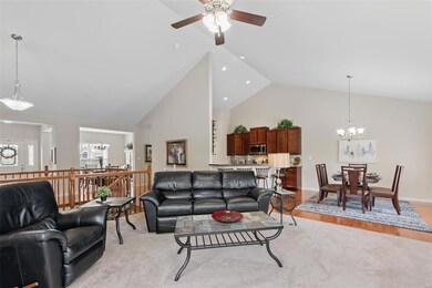 Wonderful entertainment flow in this open main living area!