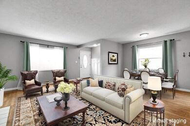Living room + Eating space