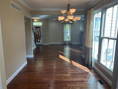 Dining room - solid hardwood floors