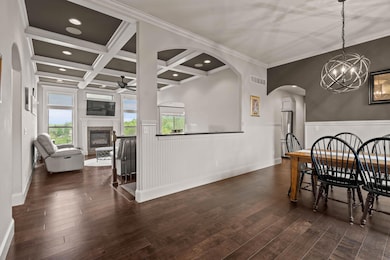Dining into living room