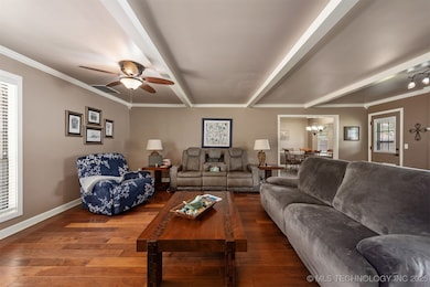 Living room featuring a chandelier, beautiful engi